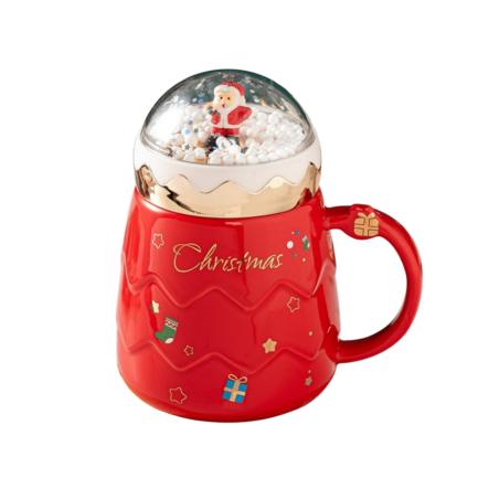 CHRISTMAS MUG WITH SNOWGLOBE
