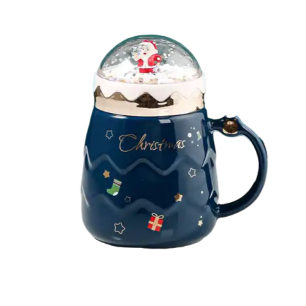 CHRISTMAS MUG WITH SNOWGLOBE